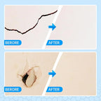 Wall Repair Patch Kit Upgraded Size, 8 Psc 10/8/6/4 inch Self Adhesive Pieces Aluminum Drywall Repair Kit, with Its Own Large Squeegee and Scraping