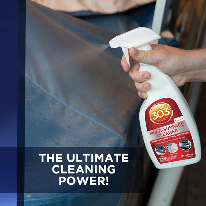 303 Multi-Surface Cleaner - Safely Cleans All Water Safe Surfaces - Ultimate Cleaning Power - Rinses Residue Free - Recommended By Sunbrella, 16 fl. oz. (30445CSR) Packaging May Vary
