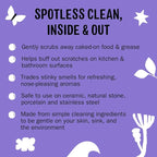 Molly's Suds Sink and All Purpose SCRUB | Gently Removes Stains, Scrubs Away Grease & Gime, Buffs out Scratches | Plant and Mineral Based | 2 Pack, Lavender Scent