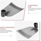 Garden Hoe Weeding Garden Hoe Replacement Head Garden Digging Hoe Head Agricultural Tool for Garden Lawn Yard Loosen Land Weeding Round Eye Hoe Replacement Cultivator Hoe