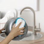 Kitchen Dish Sponge Scrubber Non Scratch, Dishcloth No Odor Reusable Washable Multipurpose Scrub Pads Sponges Heavy Duty for Dawn Dish Soap Cleaning of Sink Pans