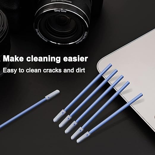 Wellgler's Foam Cleaning Swabs, Foam Swab Kits for Printers, Cameras, Optics, Guns, Electronics and Automotive Detail Swabs 200Pcs