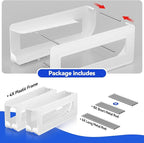 2 Pack Soda Can Organizer,Can Dispenser for Refrigerator Drink Storage Rack for Standard and Tall Can Pop Can Holders for Pantry Cabinet White