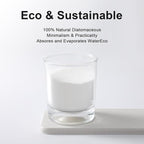 Water Absorbing Stone Tray for Sink | Quick Drying Diatomaceous Earth Coasters | Soap Dish Holder & Toothbrush Holder for Bathroom Counter | Hand Soap & Plant & Toiletries | Light Grey 2-Pack