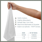 VALENGO New Lint Free Rags – 100% Cotton Cloth, Soft T-Shirt Rags, Lint Free Cloth for Staining Wood, Cast Iron, Dusting, Polishing, Painting and Cleaning – Reusable & Absorbent – 17”x17” (Pack of 7)