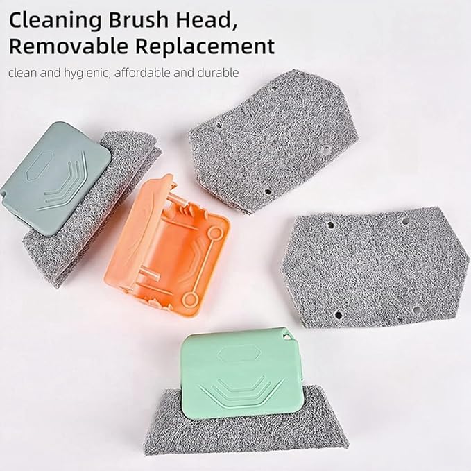 Magic Window Track Cleaner, 2024 Upgraded Window Groove Cleaning Brush Tools Set, Hand-held Window Track Cleaner Brushes Tools Set for Window lides Gaps Tile Lines Shutter Car Vents (Mix 3PCS)