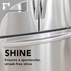Weiman Stainless Steel Cleaner & Polish, 6 Pack, Anti Fingerprint Spray, Water Spots & Grease, No Streaks or Residue, Safe for Metal Polish, Chrome, Appliances, Fridge, Sinks & Grills