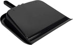 SPARTA Large Handheld Dustpan with Hanging Hole, Heavy-Duty Plastic Dustpan with Wide Lip for Countertops and Surfaces, Plastic, 10 Inches, Black