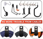 22PCS Heavy Duty Storage Straps Garage Organization Tool Organizers and Storage Fastening Straps Cord Wrap Keeper, Cable Straps for Cords, Hoses, Rope, RV, Boat, and Garage Storage and Organization