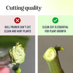 Ultra Sharp Pruning Shears Hedge Clipper – Cuts 3X Easier, Dual-Size Opening, Weak Hand Arthritis Clippers, Rust-Resistant Pruner, Effortlessly Cuts