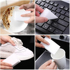 (100 Pack) Magic Sponge Eraser Long Lasting, Melamine Sponges in Bulk Boat Eraser Multi Surface Scrubber Foam Cleaning Pads - Bathtub, Floor, Baseboard, Bathroom, Wall Cleaner 10 * 6 * 2CM Each Pads