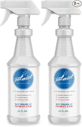 Wrinkle Remover Spray - Fabric Refresher with Fresh Laundry Scent - Odor Remover & Fast Drying Ironing Spray - Mist Nozzle Wrinkle Release Spray for Clothes – (2Pack - 32Oz)