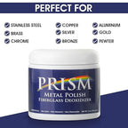 Prism Polish Metal Polish - 16 Ounce: Achieve a Safe, Lasting Shine, and Rust Removal for Metal in Minutes. The Ultimate Polish for Your Boat, Car, Motorcycle, Home, Business, and Industry.