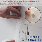 Drywall Joint Tape-13 MESH,100% Fiberglass 1.88-Inch X 180Feet,Heavy-Duty Self-Adhesive Wall Crack and Seam Patch