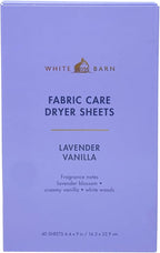 Bath & Body Works Lavender Vanilla Fabric Care Dryer Sheets - 2 Boxes (80 Sheets Total) - with a Natural Oats Sample Soap