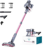 Lubluelu Cordless Vacuum Cleaner,25000Pa Cordless Stick Vacuum with 235W Brushless Motor, 50min Runtime, Detachable Battery, Self-Standing Vacuum for Hard Floor, Carpet, Pet Hair