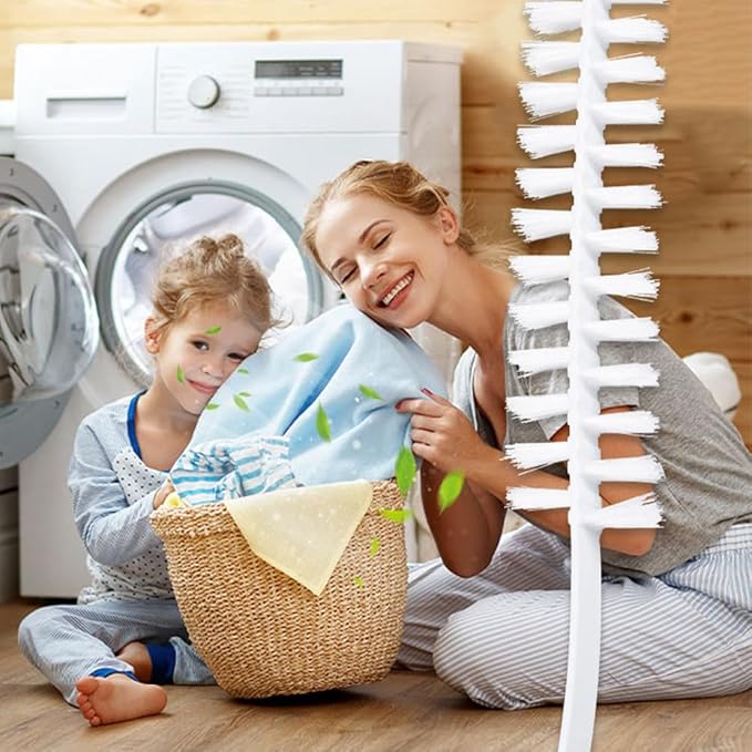 Rolling Washing Machine Cleaning Brush, 2 Pcs Washing Machine Brush Long Flexible Drum Cleaner, Washing Machine Cleaning Tool Front Load Washer Cleaning Brush(size:2 Pcs)