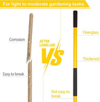 VNIMTI Heavy Duty Gardening Shovel, 56 Inch Round Blade with Fiberglass Handle (Yellow)
