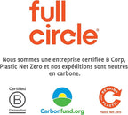 Full Circle The Ring Bamboo Vegetable and Fruit Cleaning Brush - A Versatile Scrubber for Food, Including Potatoes, Mushrooms, and Veggies with Recycled Bristles and Handle