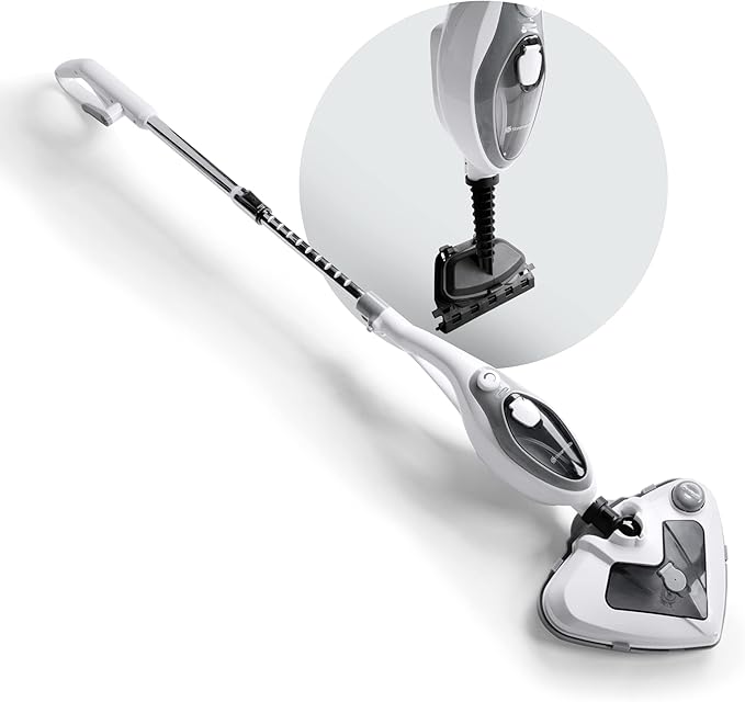 Steam and Go 10-in-1 Steam Mop - Multi-Functional Floor Steamer for Home Use w/Detergent Chamber, Detachable Handle & Handheld Steam Cleaner for Tile, Grout, Hardwood, Upholstery, Carpets & Furniture