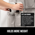 GORILLA GRIP Over the Door Shoe Organizer, 24 Large Breathable Mesh Pockets, Space Saving Hanging Storage Holder, Closet Rack Hanger Holds Up to 40 lbs, Hangs on Closets for Shoes, Accessories, Linen