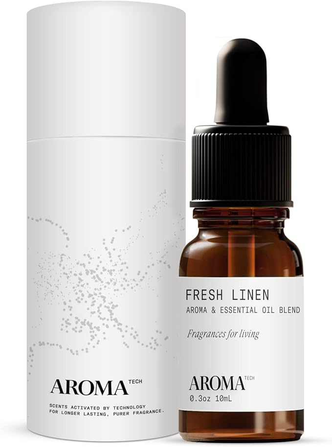 Aromatech Fresh Linen Aroma Essential Oil Blend: Hotel Inspired Aromatherapy with for Ultrasonic Diffusers & Nebulizers - 0.3 fl oz, 10 mL