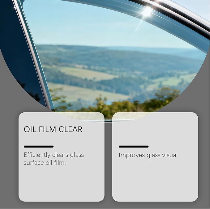 Glass Emulsion Cleaner,Q4 Glass Guard,Window Cleaner,Glass Handle Oil Film Remover Lotion,Car Windshield Oil Film Remover,Removes Oilfilm & Smudges (1PCS)