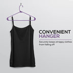 Utopia Home Plastic Hangers 200 Pack - Clothes Hanger with Hooks - Durable & Space Saving Coat Hanger - Heavy Duty Purple Hangers - Skirt Hangers