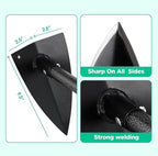 Tenusrnop® Hoe 60" Long Handle Heavy Duty Manual Weeder Gardening Hand Tools for Weeding, Digging, Loosening Soil, Triangle Shape Hoe Gardening Weeding Tool