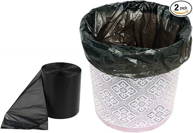8 Gallon Trash Bags, 170 Counts, Black Trash Cans Liners