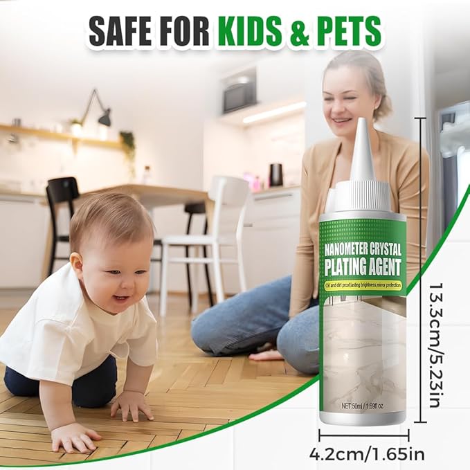2026 New Nano Crystal Coating Agent For Tile & Furniture, Granite Countertop Cleaner and Sealer with Protection, Quartz Marble Stone Polish Cleaner for Permanent Hold & Shine Effect Fast Drying (1Pcs)