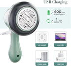 Fabric Shaver, Lint Remover for Clothes, Electric Lint Shaver with 6-Leaf Blades, Sweater Shavers to Remove Pilling for Clothing, Couch, Furniture, Fuzz, Lint Ball, Pillings, USB Rechargeable