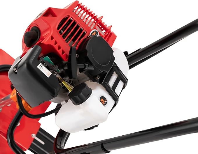 Tiller/Cultivator, Garden Rototiller for Lawn, Garden and Field Soil Cultivation, 52CC Gas Powered Engine Rototiller Garden Tool Cordless, Cultivated Land Depth 5-10cm/1.97-3.94in