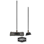 SWOPT 24” Microfiber Dust Mop, Angle Broom + 48” & 60" Steel Handles, Combo — Cleaning Heads with Long Handles Interchangeable with All SWOPT Cleaning Products — Clean Hard-to-Reach Areas