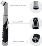 SOARING Electric Cleaning Brush with 4 in 1 Multiple Brush Heads,Indoor Household Cordless Motorized Brush for Bathroom Toilet Kitchen Tile Crevice(Black)