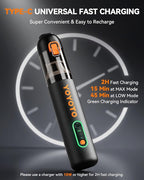 Car Vacuum, Handheld Vacuum Cordless with 21000Pa Powerful Suction & 3 Modes, 4-in-1 Portable Hand Held Mini Vacuum Cleaner Rechargeable, Ultra Light for Car Home Office (Black)