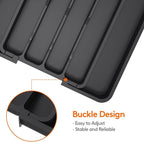 Lifewit Silverware Drawer Organizer, Expandable Utensil Tray for Kitchen, BPA Free Flatware and Cutlery Holder, Adjustable Plastic Storage for Spoons Forks Knives, 8.5"-14.1" x 12.1", Black