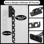 ACNISM Wall Mounted Clothes Rack, Laundry Room Hanging Rack, Retractable & Foldable Drying Rack with 180° Rotation, Space-Saver for Laundry Room & Bedroom, Bathroom Closet Storage, 2-Pack, Black