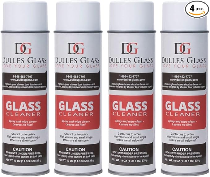 Dulles Glass Specialized Glass & Mirror Cleaner 4 pack
