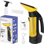 Cordless Window Vacuum Squeegee, Window Vac with Detachable Water Tank and Strong Suction, Electric Window Cleaning Tool for Shower Wall, Mirror, Glass, Car Windshield, Countertop, Tile