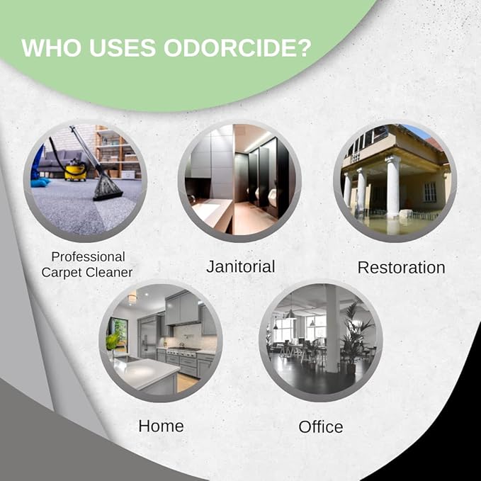 Odorcide Fresh Scent Odor Eliminator Concentrate – Odor Eliminator for Strong Odor on Carpet, Hardwood, & More – Smoke, Sweat, & Pet Odor Eliminator for Home w/Non-Enzymatic Formula, 1 Gallon