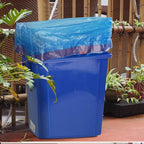 Bringer 200 Counts Blue Tall Kitchen Drawstring Trash Bags, 13 Gallon