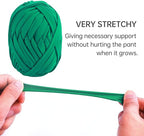 2 Pack Garden String, Green Garden Twine, Soft Ties for Smart Plants, Tree, Flowers, Stretchy Plant Supports for All Gardeners, Craft String (35M/Roll, 115FT)