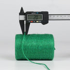 2mm 600ft Colored Natural Jute Twine String for Gift Wrapping Craft Baker Plant Christmas Ribbon Twine Handmade Arts Decoration Thin Packing String Home Decor