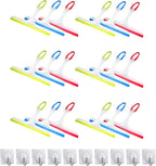 18pcs Bathroom Squeegee Shower Squeegee for Glass Doors, for Shower Glass Cleaner Squeegee, Window Cleaning Shower Door with 10 Hooks