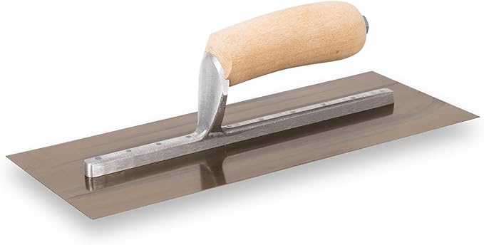 MARSHALLTOWN Curry Style Trowel, 12x5 Inches, Ideal for Plastering and EIFS, Made in the USA, 101CST