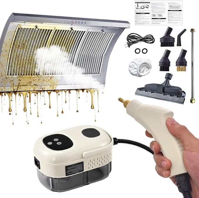 BAUSATZ Handheld Steam Cleaner for Home, Car Detailing, Furniture, Kitchen, Glass Window - Portable Steamer