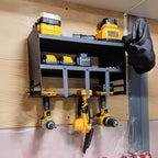 Power Tool Organizer Wall Mount, Utility Racks 3 Layers Storage Rack, Mini Chainsaw, Screwdriver, Drill Bit, battery tool organizer for Workshop Shed Pegboard Basement