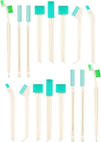 Nuenen 16 Pcs Small Household Cleaning Brushes - Deep Detail Crevice Cleaner Brush Set, Corner Space Keyboard Bottle Tile