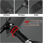 Digging Shovel, 15.35'' Lightweight Camping Shovel Portable High Carbon Steel Folding Mini Trowels for Outdoor Camping Backpacking Hiking Car Emergency Home Garden